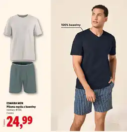 Lidl Pizama męska z bawełny oferta