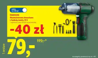 Akumulatorowa dmuchawa z funkcją ssania, 12 V