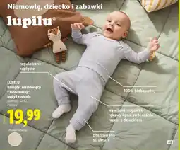 Lidl Komplet niemowlęcy z biobawełny: body i spodnie oferta