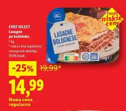 Lidl CHEF SELECT Lasagne po bolońsku oferta