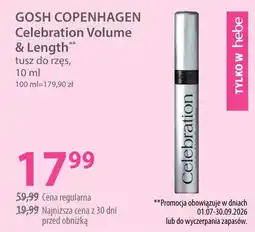 Hebe Gosh copenhagen celebration volume & length oferta