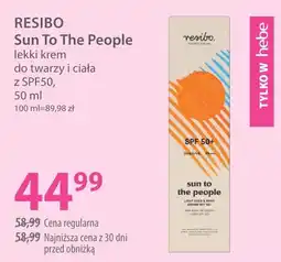 Hebe RESIBO Sun To The People lekki krem do twarzy i ciała oferta