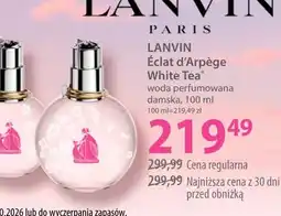 Hebe LANVIN Éclat d'Arpège White Tea oferta
