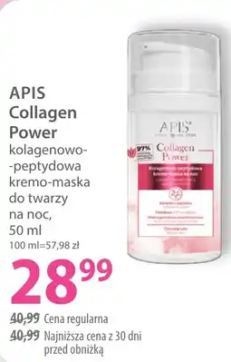 Hebe APIS Collagen Power kolagenowo-peptydowa kremo-maską na noc oferta