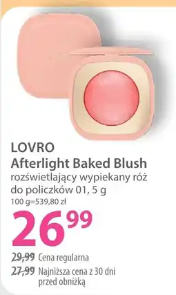 Hebe LOVRO Afterlight Baked Blush rozświetlający wypiekany róz oferta