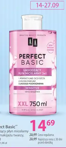 Hebe Perfect Basic Łagodzący Płyn Micelarny 3w1 oferta
