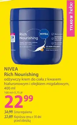 Hebe NIVEA Rich Nourishing oferta