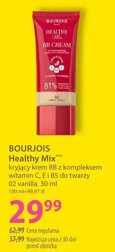 Hebe BOURJOIS Healthy Mix kryjący krem BB z kompleksem witamin C, E i B5 do twarzy oferta