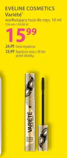 Hebe Eveline Cosmetics Variété wydłużający tusz do rzęs oferta
