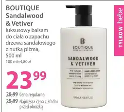 Hebe BOUTIQUE Sandalwood & Vetiver oferta