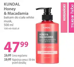 Hebe KUNDAL Honey & Macadamia balsam do ciała white musk oferta