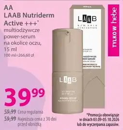 Hebe LAAB Nutriderm Active +++ multiodżywcze power-serum na okolice oczu oferta