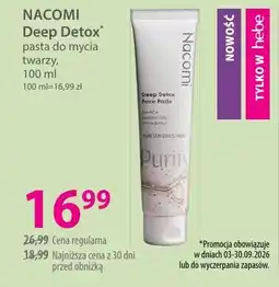 Hebe NACOMI Deep Detox pasta do mycia twarzy oferta