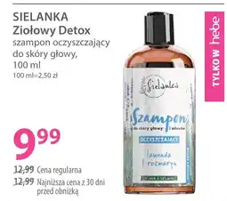 Hebe Szelanka Ziołowy Detox szampon oferta