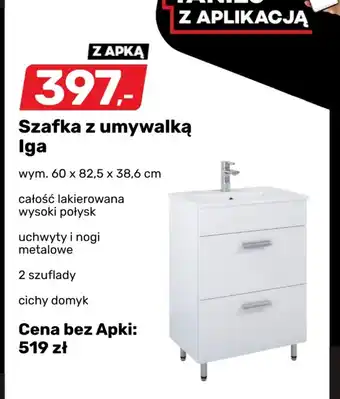 Szafka z umywalką Iga