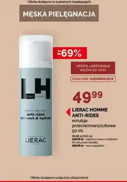 Ziko Dermo Emulsja przeciwzmarszczkowa Anti-Rides Lierac Homme oferta