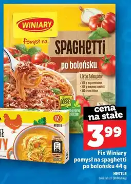 Topaz Fix Winiary Pomysł na spaghetti po bolońsku oferta
