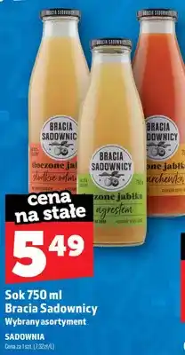 Topaz Sok tłoczone jabłko słodkie odmiany Bracia Sadownicy oferta