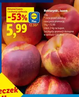 Lidl Nektarynki luzem oferta