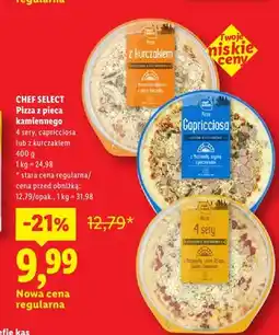Lidl Pizza z pieca kamiennego z kurczakiem Chef Select oferta