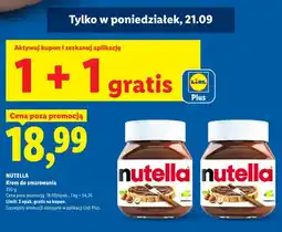 Lidl Krem do smarowania Nutella oferta