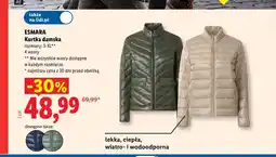 Lidl Kurtka damska Esmara lekka ciepła wiatro- i wodoodporna oferta