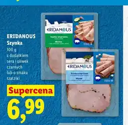 Lidl Szynka wieprzowa z dodatkiem sera i oliwek czarnych Eridanous oferta