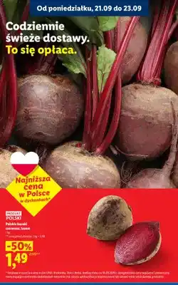 Lidl Buraki czerwone luzem oferta
