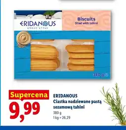 Lidl Ciastka nadziewane pastą sezamową tahini Eridanous oferta