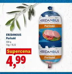 Lidl Kiełbasa Eridanous Parisaki oferta