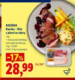 Lidl Filet z piersi kaczki ze skórą Rzeźnik oferta