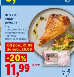 Lidl Podudzia z indyka Rzeźnik oferta