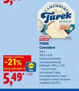Lidl Ser Camembert Turek Naturalny oferta