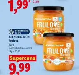 Lidl Dżem Allnutrition Frulove Confifrutti Morela bez dodatku cukru oferta