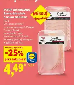 Lidl Szynka o smaku maślanym Pikok Od Krajana oferta