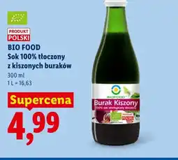 Lidl Sok 100% tłoczony z kiszonych buraków Bio Food oferta