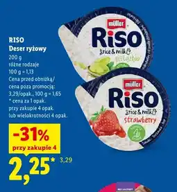 Lidl Deser ryżowy Müller Riso Pistachio oferta
