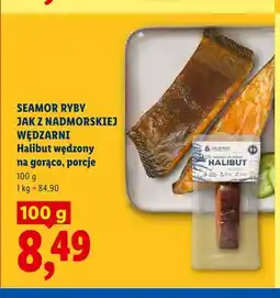 Lidl Halibut wędzony na gorąco porcje Seamor oferta