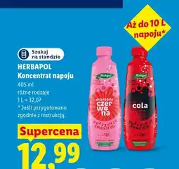 Lidl Koncentrat napoju Herbapol oranżada czerwona oferta