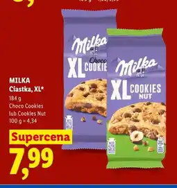 Lidl Ciastka Milka XL Choco Cookies oferta
