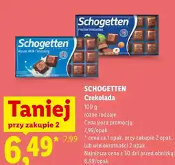 Lidl Czekolada Schogetten Alpine Milk Chocolate oferta