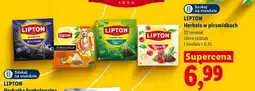 Lidl Herbata czarna Lipton Blue Fruits w piramidkach 20-pak oferta