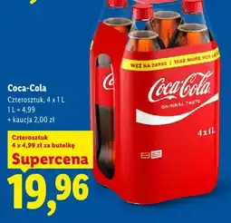 Lidl Napój gazowany Coca-Cola Original Taste 4-pak oferta