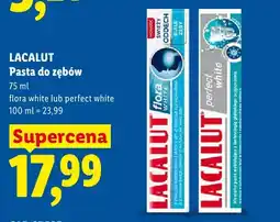 Lidl Pasta do zębów Lacalut Flora White oferta