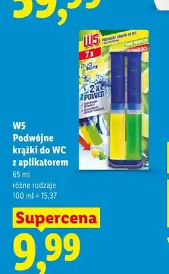 Lidl Podwójne krążki do WC z aplikatorem W5 Lime Twister oferta