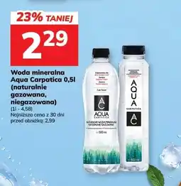 Hitpol Woda mineralna gazowana naturalnie Aqua Carpatica oferta
