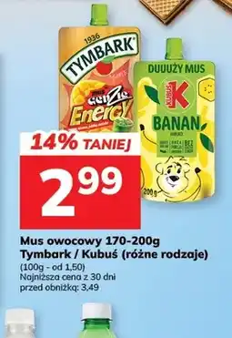 Hitpol Mus owocowy GenZie Energy Tymbark oferta