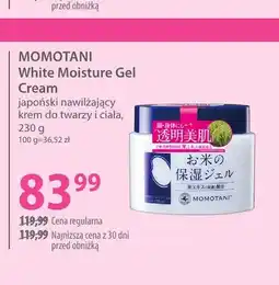 Hebe White Moisture Gel Cream japoński nawilżający krem do twarzy i ciała Momotani oferta