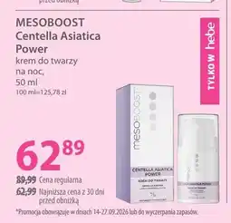 Hebe Krem do twarzy na noc Centella Asiatica Power Mesoboost oferta