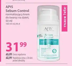 Hebe Normalizujący krem do twarzy na dzień Sebum Control Apis oferta